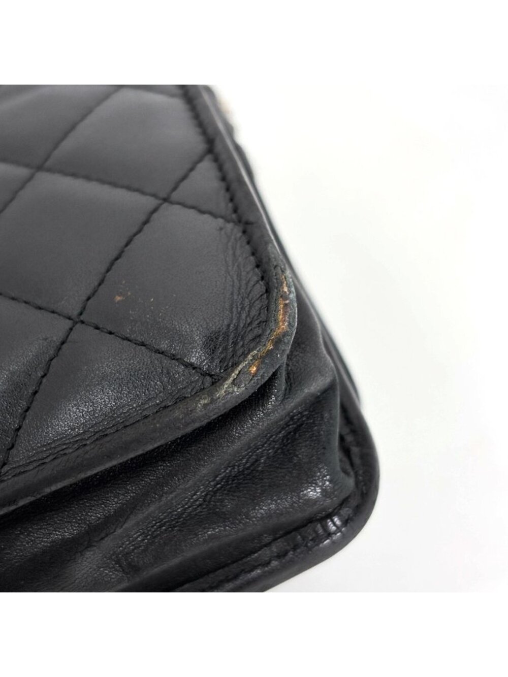 Chanel Shoulder Bag Cambon Line CC Logo Leather Black - Picture 3 of 13